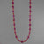 Ruby Faceted Oval and Rondelle 16", 18", or 20" Necklace, 75-100 ct