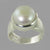 Pearl 8 ct Freshwater Pearl Sterling Silver Ring, Size 6.5