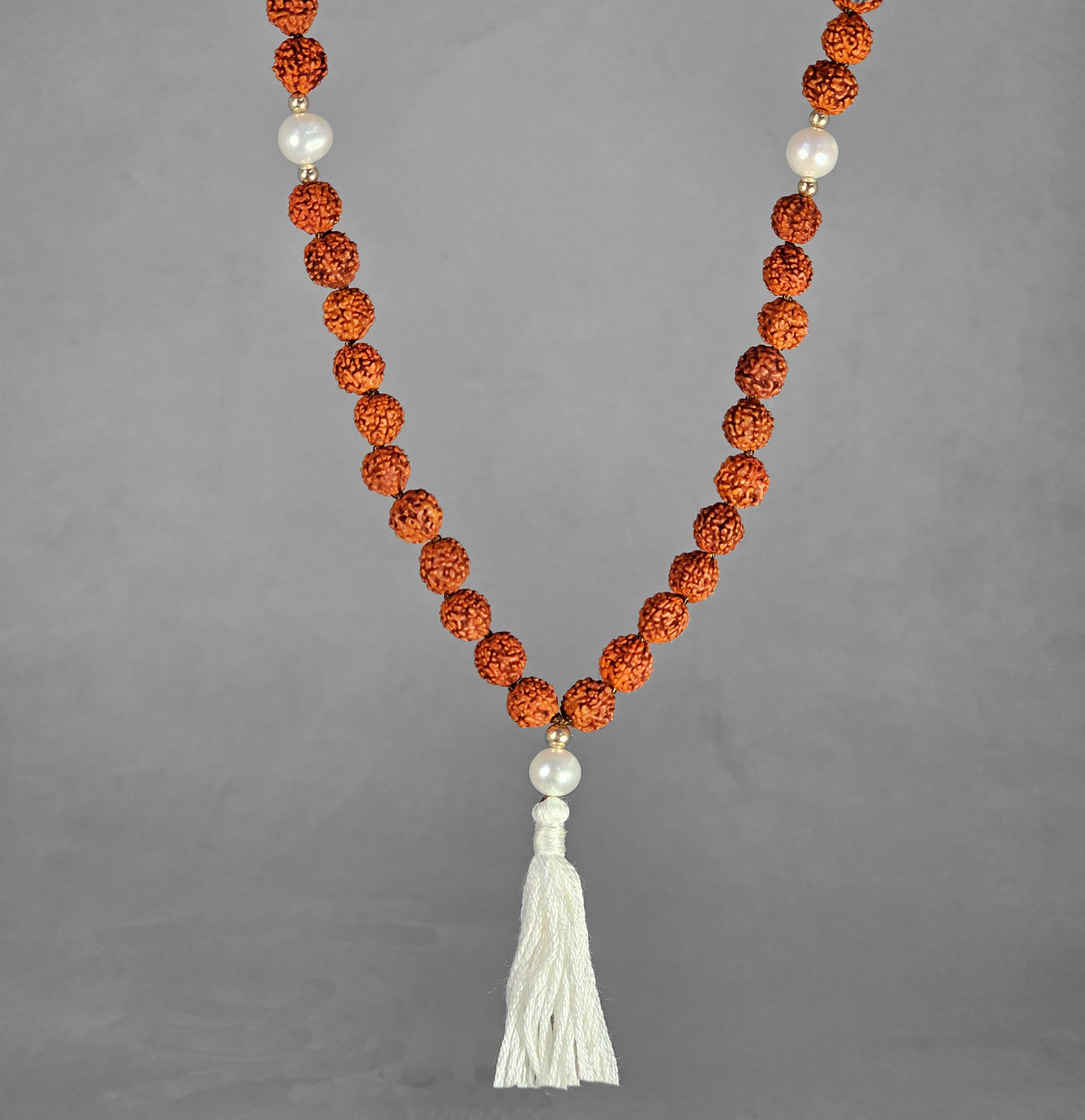 Rudraksha with pearl mala for the Moon