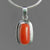 Red Coral 7.0 ct Cab Bezel Set Sterling Silver Pendant