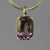 Amethyst 7.9 ct Antique Emerald Sterling Silver Pendant