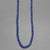 Blue Sapphire Faceted Rondelle Graduated 17" Necklace - 80 ct