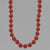Carnelian Round Bead With Accents 16", 18", 20" or 24" Necklace