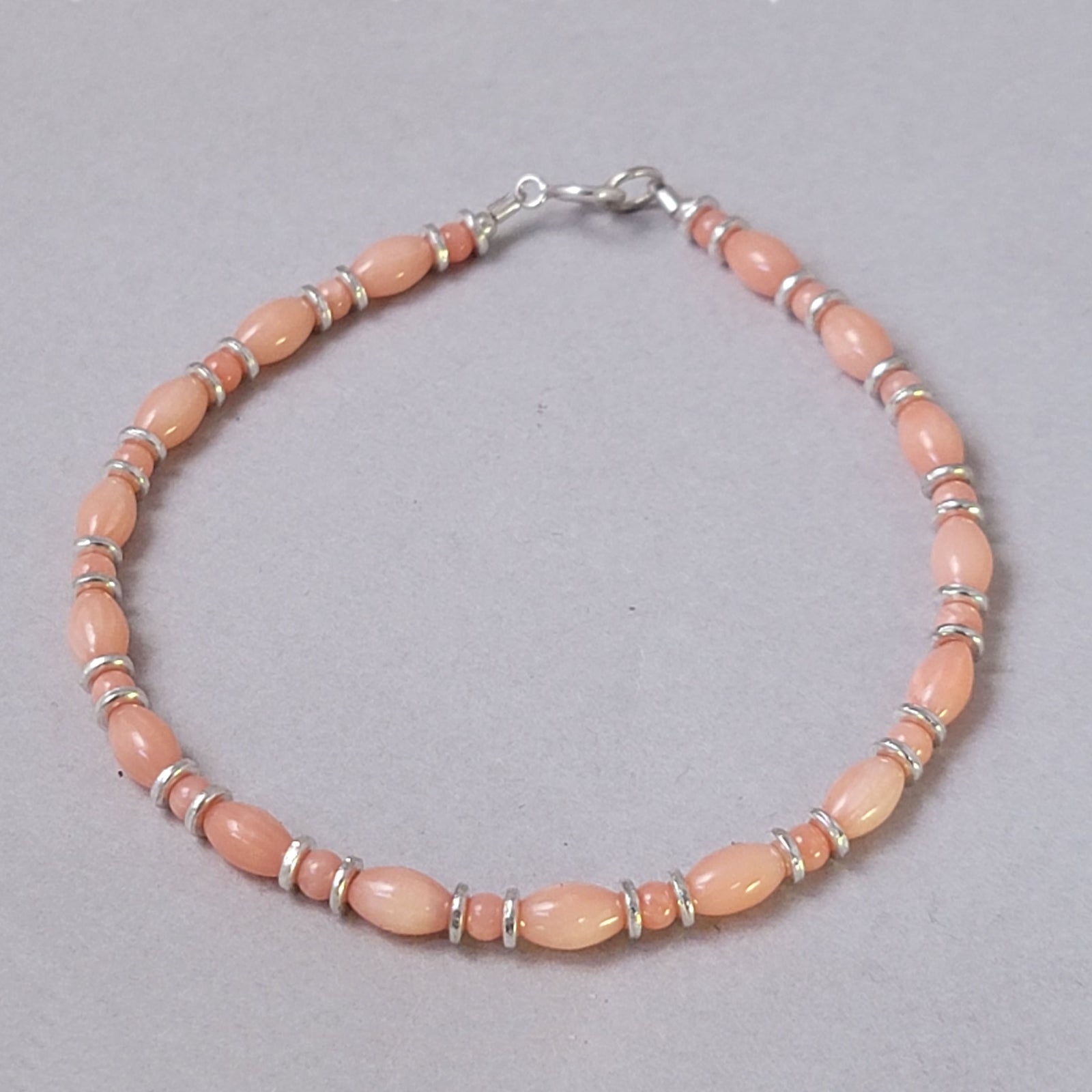 Pink Coral Bead Bracelet