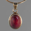 Ruby 10 ct Oval in Sterling Silver Pendant