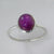 Star Ruby 4.2 ct Oval Bezel Set Sterling Silver Ring, Size 8