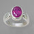 Ruby 2.6 ct Faceted Oval Sterling Silver Ring, Size 5.5