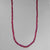 Ruby Small Faceted Rondelle Graduated 17" Necklace, 35 ct