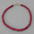 Ruby Small Faceted Rondelle 8" Bracelet, 30 ct