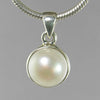 Pearl 5.5 ct Freshwater Pearl Sterling Silver Pendant