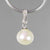 Pearl 8 ct 10 mm Round Freshwater Pearl With Sterling Silver Bail Pendant
