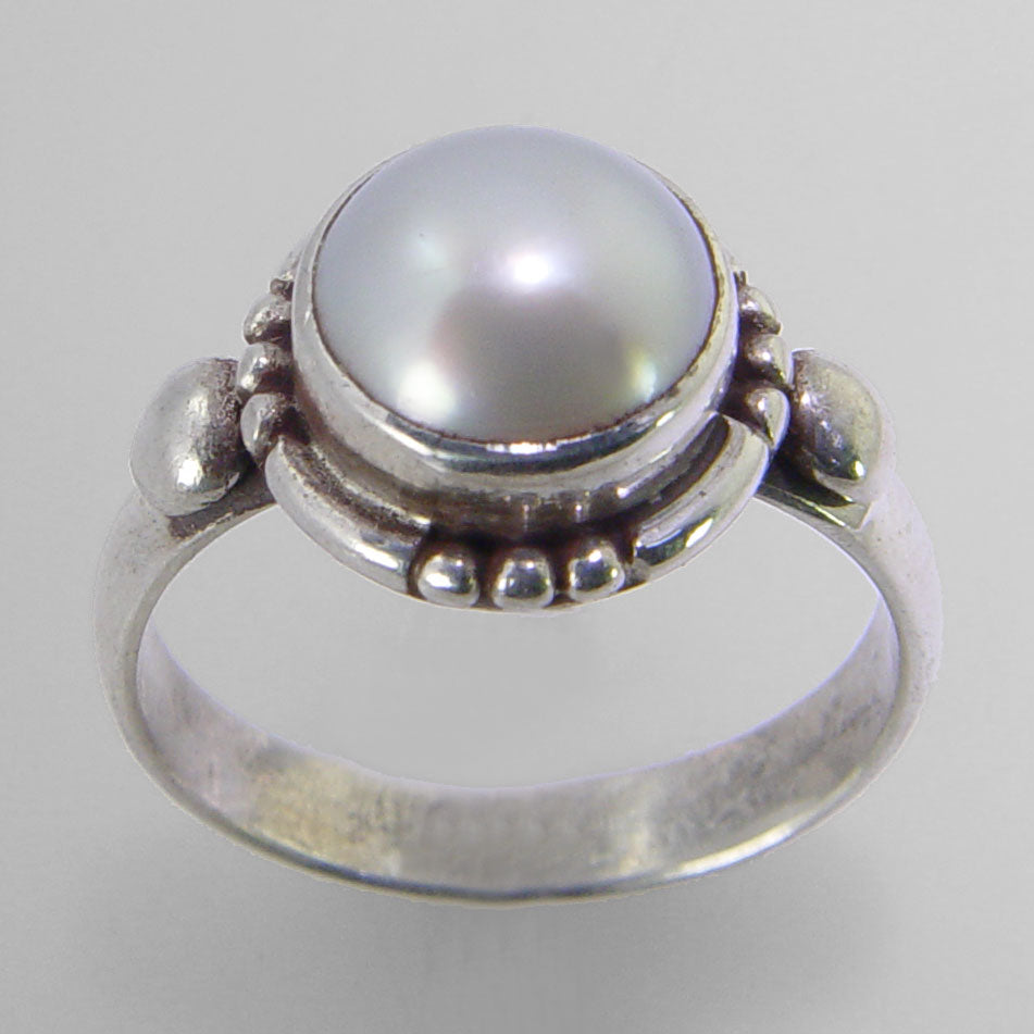 Freshwater pearl Silver Ring-3953MQ | Juwelo