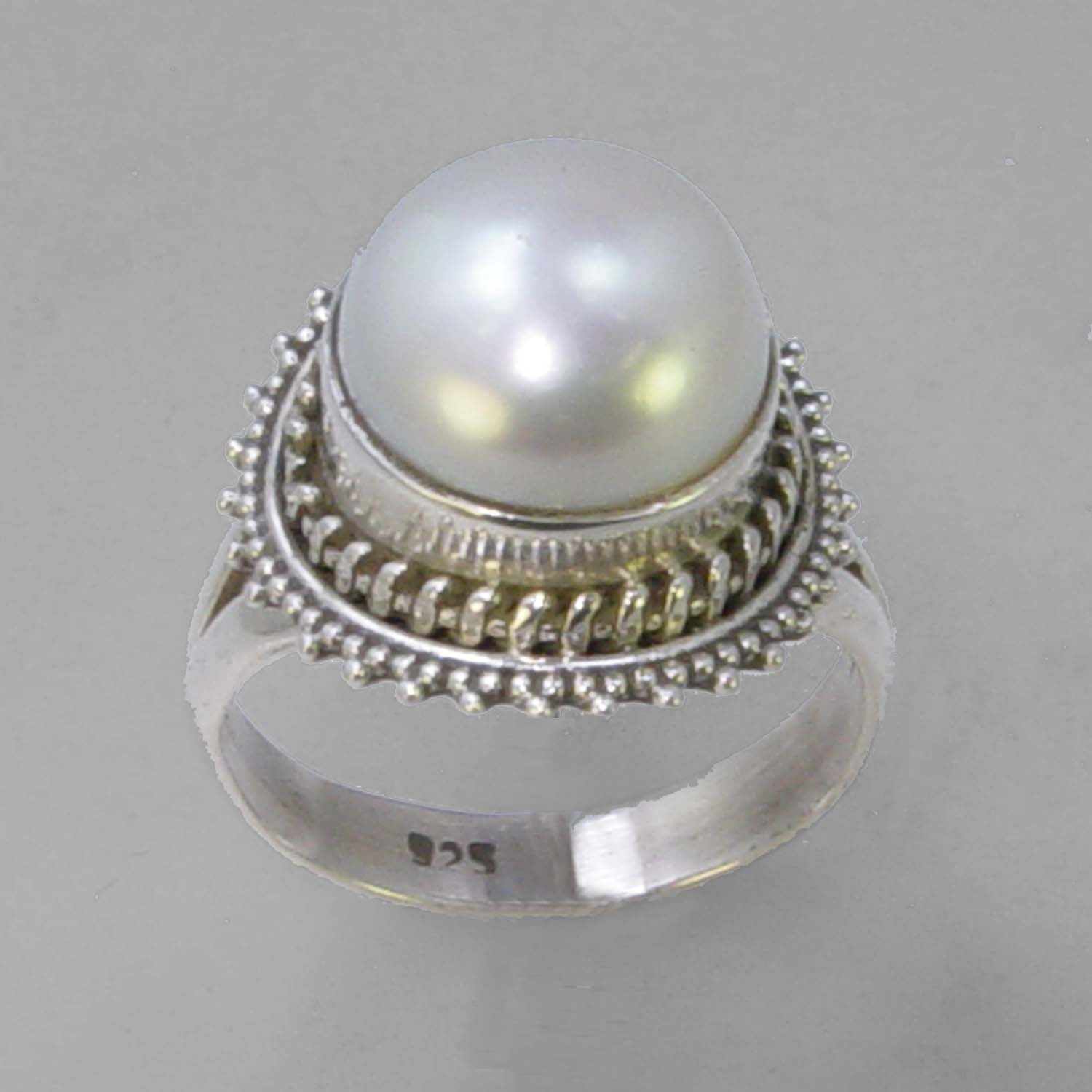 Pearl Ring Silver 3.32 gms – Viha Online