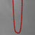 Red Coral Round Bead AA 20" Necklace, 55 ct