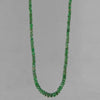 Emerald Small Faceted Rondelle Graduated 19" Necklace - 49 ct