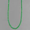 Emerald Faceted Rondelle 18" or 20" Necklace- 75 ct
