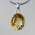 Citrine 15 ct Faceted Oval Sterling Silver Pendant