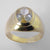 Yellow Sapphire 4 ct Faceted Oval Bezel Set 18K Yellow Gold Ring, Size 11.5