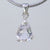 Crystal Quartz  3 ct Faceted Pear Shape Sterling Silver Pendant
