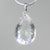 Crystal Quartz 35.7 ct Faceted Pear Shape Sterling Silver Pendant