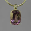 Amethyst 7.9 ct Antique Emerald Sterling Silver Pendant