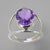 Amethyst 4.7 ct Oval Sterling Silver Ring, Size 7.5