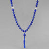 Saturn Mala - Lapis Beads With Crystal Counter Beads