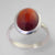 Cinnamon Hessonite Garnet 8.9 ct Oval Cab Sterling Silver Ring, Size 8