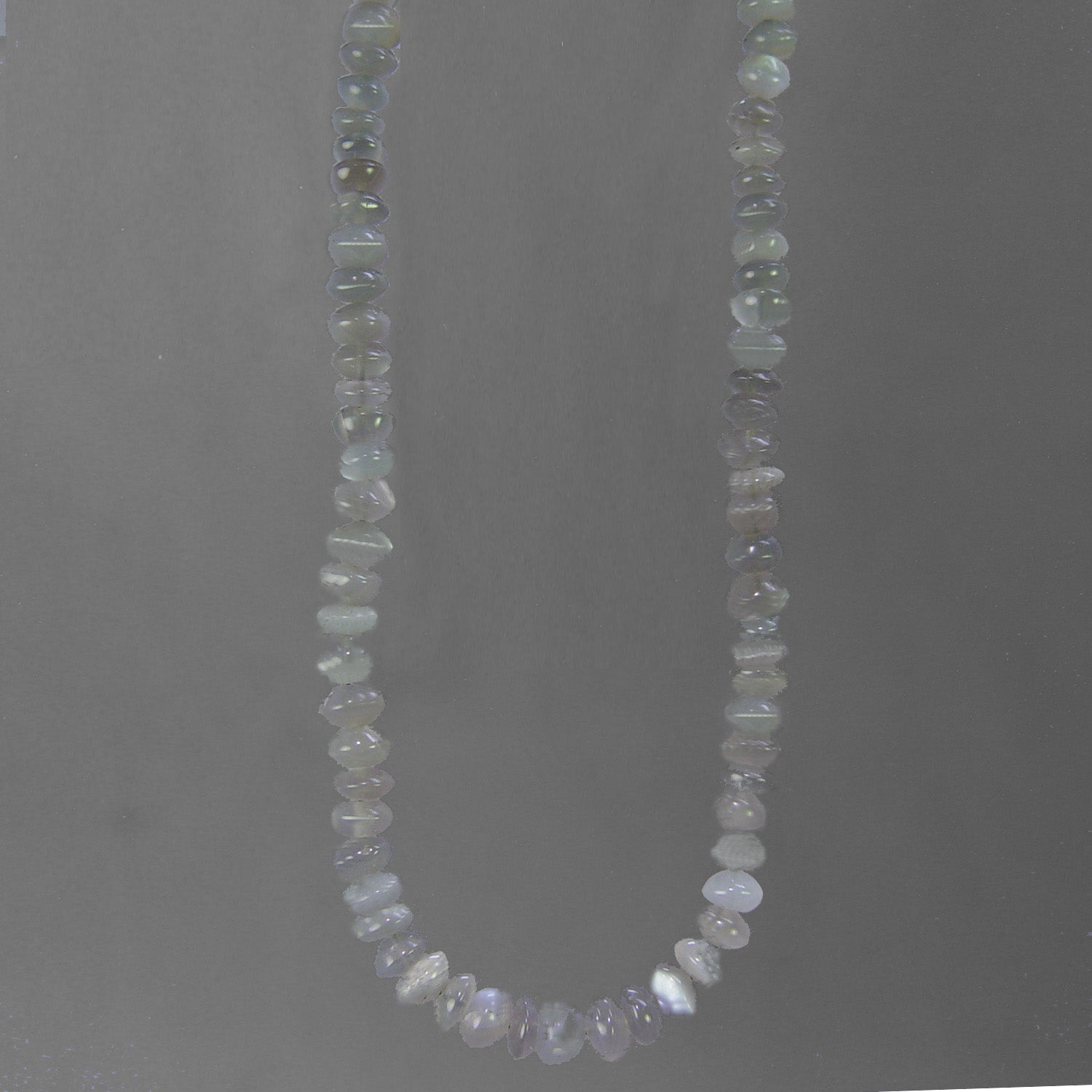 Chrysoberyl Cat's Eye Rondelle 16", 18" Necklace - 90 ct