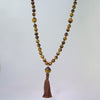 Ketu Mala - Tigereye Beads with Tigereye Counter Beads, 30"