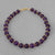 Amethyst Round Bead and Accent Bracelet