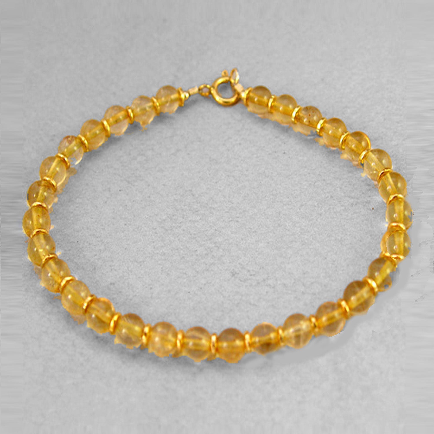 Citrine Bracelet - Citrine Bead Bracelet