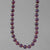 Garnet Round Bead with Accents 16", 18", 20" or 24" Necklace