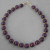 Garnet Round Bead with Accents Bracelet, 7.25 or 8"